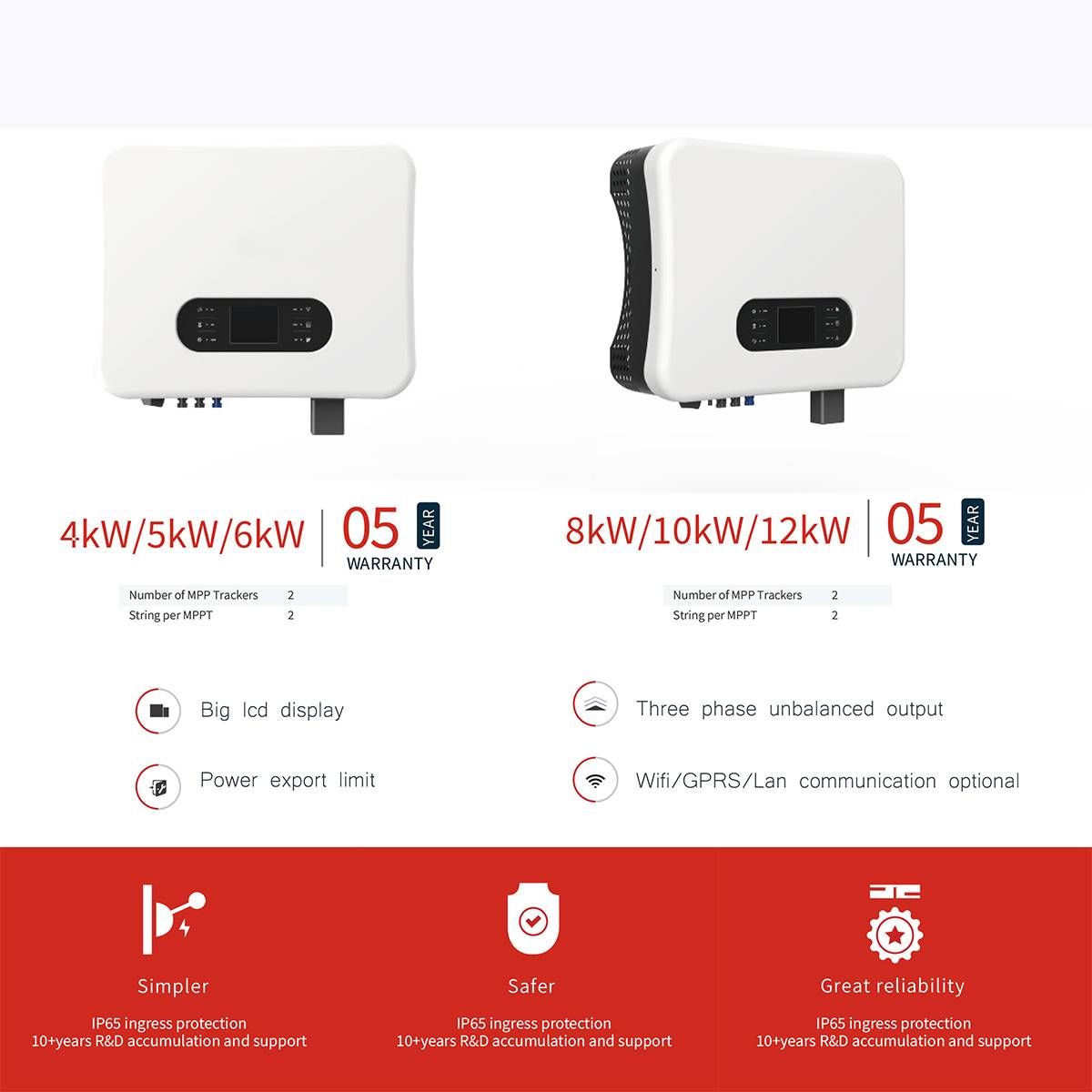 4-12KW off-grid hybrid solar power system solar panels with solar inverters