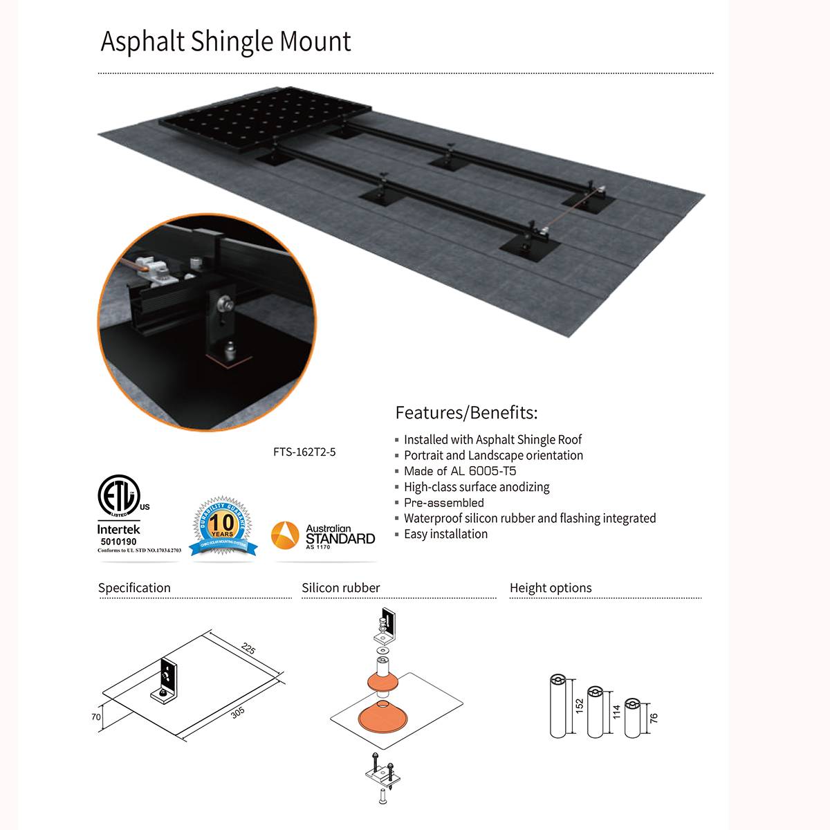 Solar panel bracket  No.3