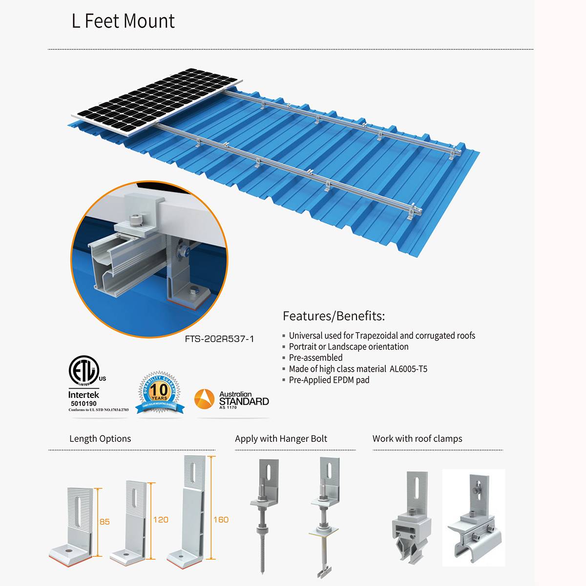 Solar panel bracket  No.5