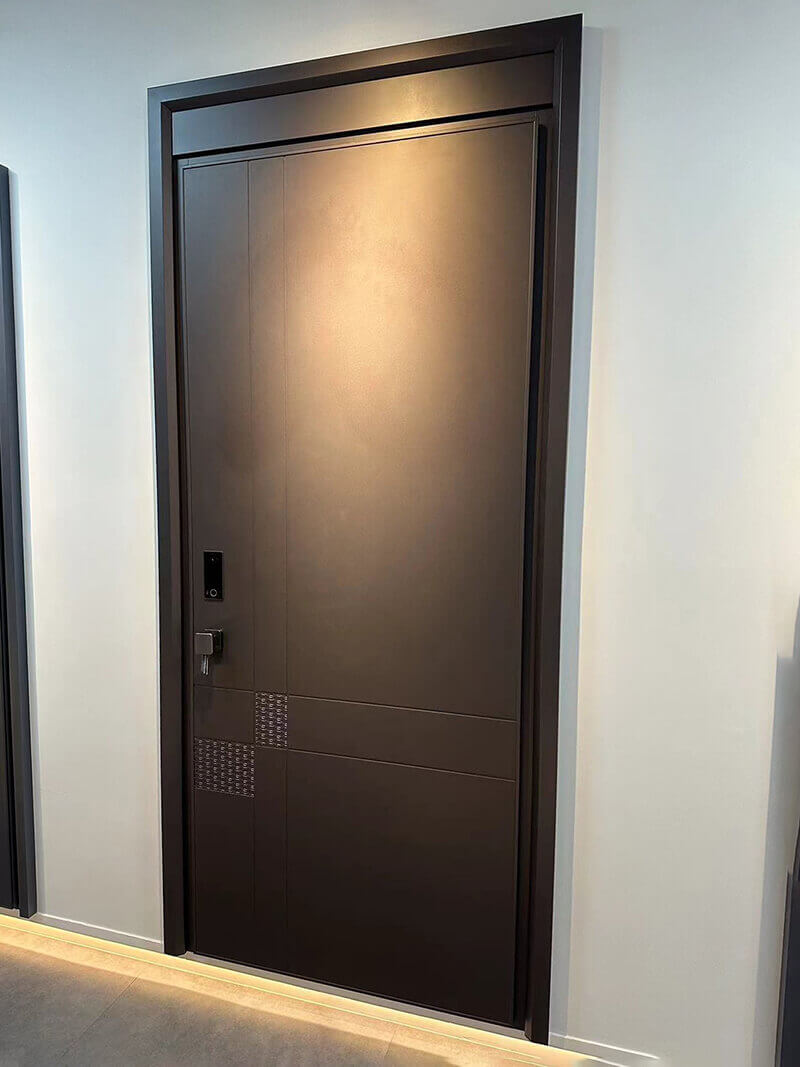 Aluminium door stainless steel security door