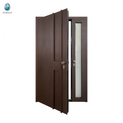 Aluminium Security Door Hurricane Impact Aluminum Panel Front Entrance Door 