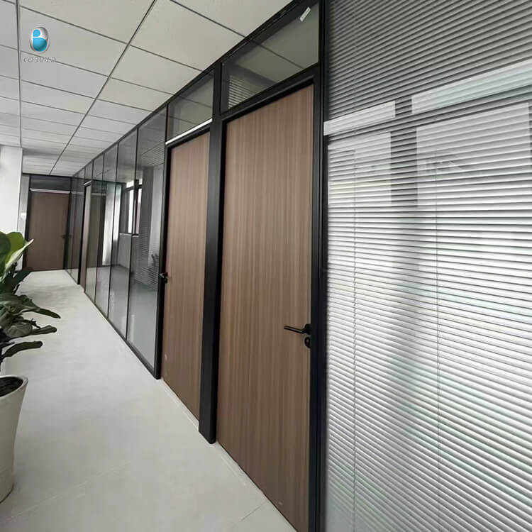 Glass factory glass office partitions wall design office cubicles